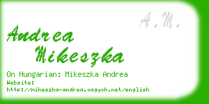 andrea mikeszka business card